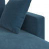 Sofa Niebieski 198 x 134 x 80 cm Aksamit