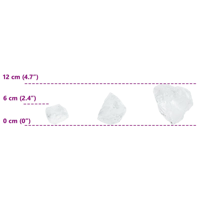Kamienie Ogrodowe Biały 12 cm Szkło