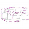 Sofa Jasnoszary 198 x 134 x 80 cm Aksamit