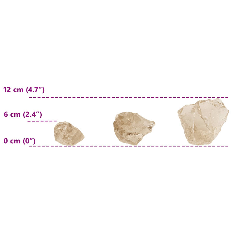 Kamienie Ogrodowe złoty 12 cm Szkło