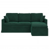 Sofa Ciemna zieleń 198 x 134 x 80 cm Aksamit
