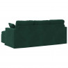 Sofa Ciemna zieleń 198 x 134 x 80 cm Aksamit
