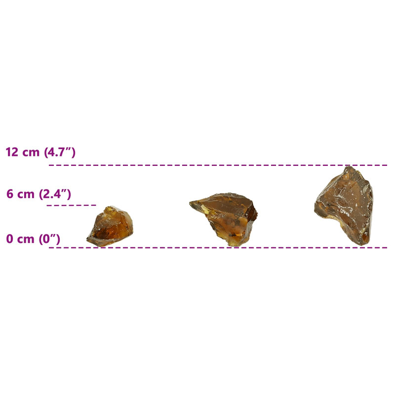 Kamienie Ogrodowe Brązowy 12 cm Szkło