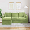 Sofa Jasnozielony 198 x 134 x 80 cm Aksamit