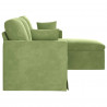 Sofa Jasnozielony 198 x 134 x 80 cm Aksamit