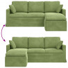 Sofa Jasnozielony 198 x 134 x 80 cm Aksamit