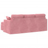Sofa Różowy 198 x 134 x 80 cm Aksamit