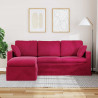 Sofa Czerwone wino 198 x 134 x 80 cm Aksamit