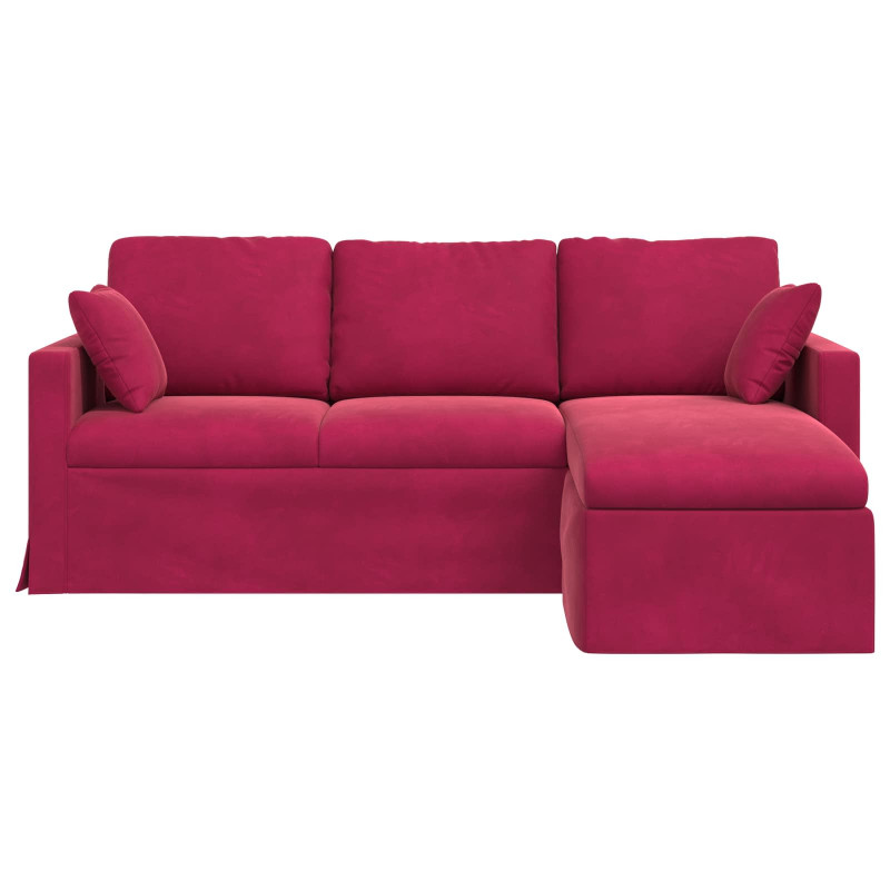 Sofa Czerwone wino 198 x 134 x 80 cm Aksamit