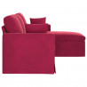 Sofa Czerwone wino 198 x 134 x 80 cm Aksamit
