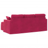 Sofa Czerwone wino 198 x 134 x 80 cm Aksamit