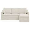 Sofa Kremowy 198 x 134 x 80 cm Aksamit