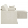 Sofa Kremowy 198 x 134 x 80 cm Aksamit