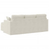Sofa Kremowy 198 x 134 x 80 cm Aksamit