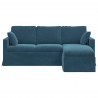 Sofa Niebieski 198 x 134 x 80 cm Aksamit