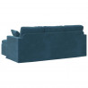Sofa Niebieski 198 x 134 x 80 cm Aksamit