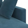 Sofa Niebieski 198 x 134 x 80 cm Aksamit