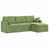 Sofa Jasnozielony 198 x 134 x 80 cm Aksamit