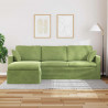 Sofa Jasnozielony 198 x 134 x 80 cm Aksamit