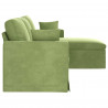 Sofa Jasnozielony 198 x 134 x 80 cm Aksamit