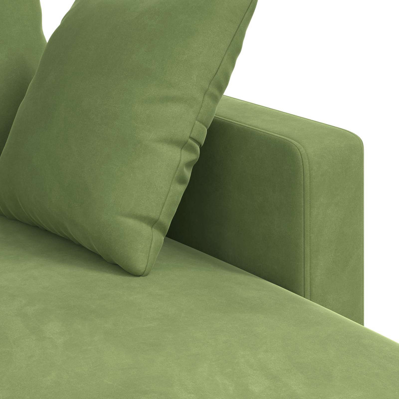 Sofa Jasnozielony 198 x 134 x 80 cm Aksamit