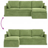 Sofa Jasnozielony 198 x 134 x 80 cm Aksamit