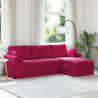 Sofa Czerwone wino 198 x 134 x 80 cm Aksamit
