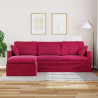 Sofa Czerwone wino 198 x 134 x 80 cm Aksamit