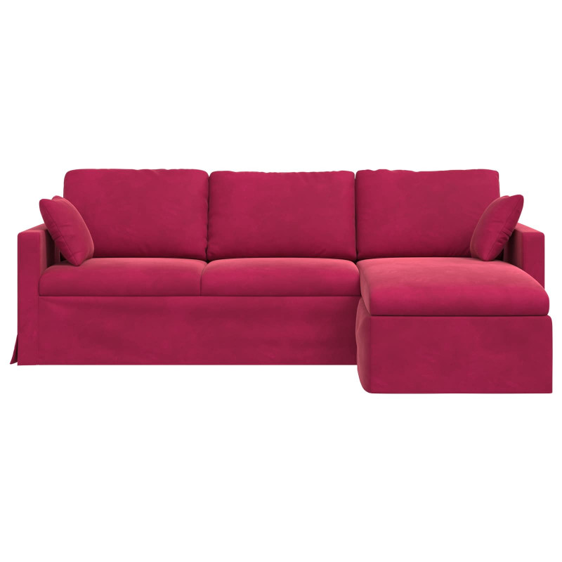 Sofa Czerwone wino 198 x 134 x 80 cm Aksamit