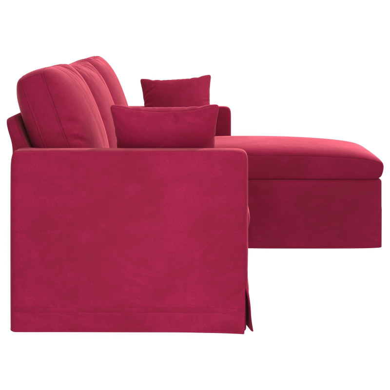 Sofa Czerwone wino 198 x 134 x 80 cm Aksamit