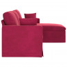 Sofa Czerwone wino 198 x 134 x 80 cm Aksamit