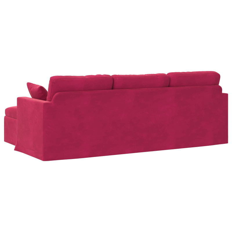 Sofa Czerwone wino 198 x 134 x 80 cm Aksamit