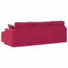 Sofa Czerwone wino 198 x 134 x 80 cm Aksamit
