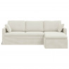 Sofa Kremowy 198 x 134 x 80 cm Aksamit