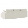 Sofa Kremowy 198 x 134 x 80 cm Aksamit