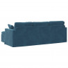 Sofa Niebieski 198 x 134 x 80 cm Aksamit