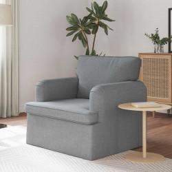 Sofa Jasnoszary 84 x 80 x 85 cm tkanina