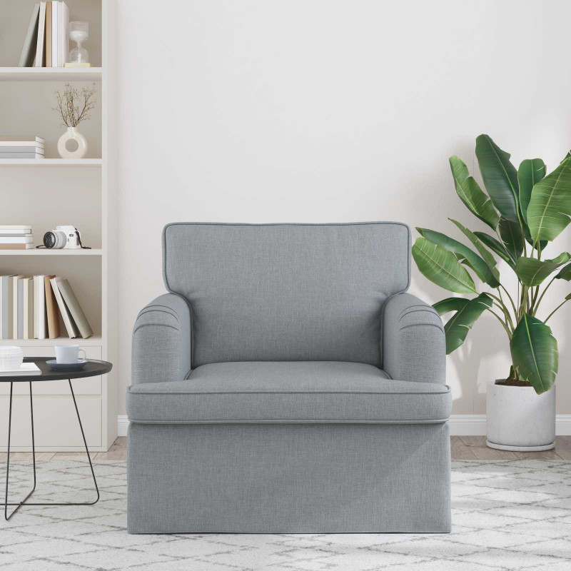 Sofa Jasnoszary 84 x 80 x 85 cm tkanina