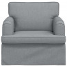 Sofa Jasnoszary 84 x 80 x 85 cm tkanina