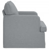 Sofa Jasnoszary 84 x 80 x 85 cm tkanina