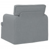 Sofa Jasnoszary 84 x 80 x 85 cm tkanina