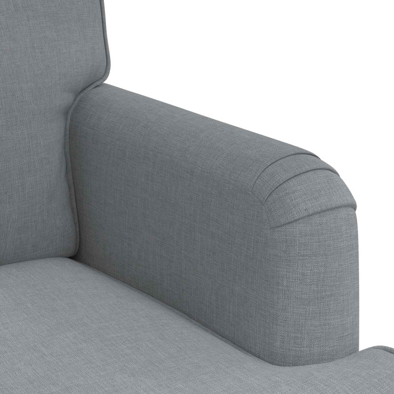 Sofa Jasnoszary 84 x 80 x 85 cm tkanina