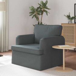 Sofa Ciemnoszary 84 x 80 x 85 cm tkanina