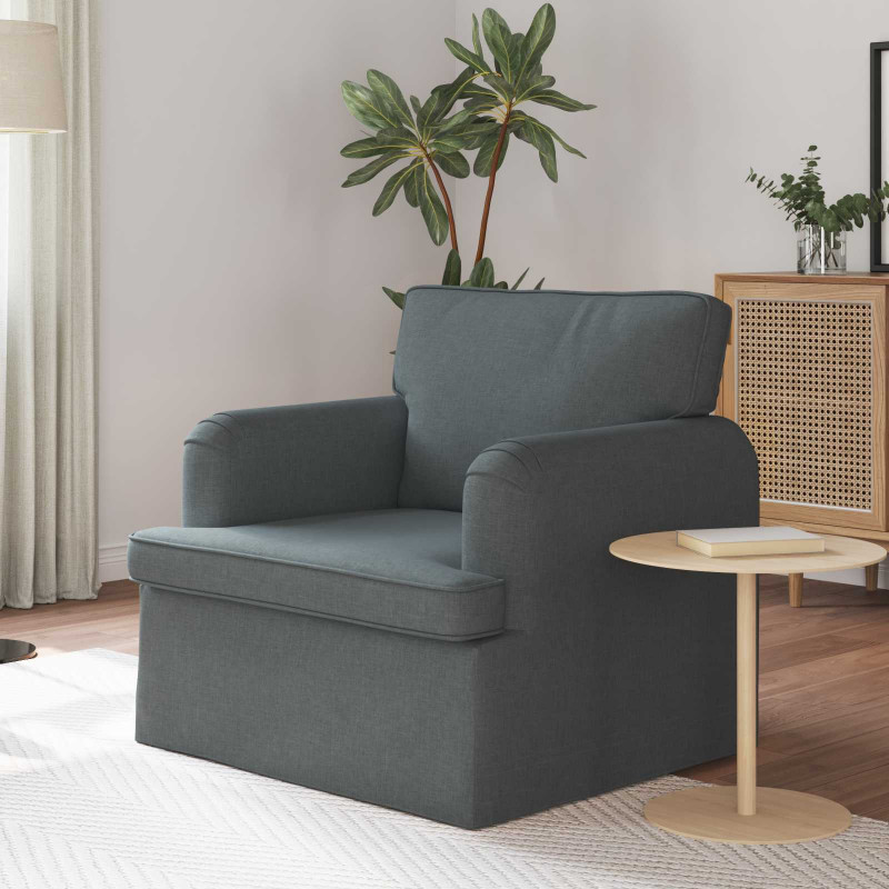 Sofa Ciemnoszary 84 x 80 x 85 cm tkanina