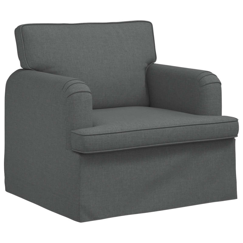 Sofa Ciemnoszary 84 x 80 x 85 cm tkanina