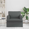 Sofa Ciemnoszary 84 x 80 x 85 cm tkanina