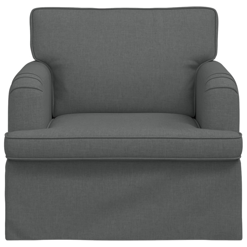 Sofa Ciemnoszary 84 x 80 x 85 cm tkanina