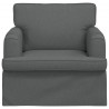 Sofa Ciemnoszary 84 x 80 x 85 cm tkanina