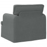 Sofa Ciemnoszary 84 x 80 x 85 cm tkanina