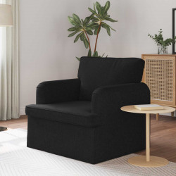 Sofa Czarny 84 x 80 x 85 cm tkanina
